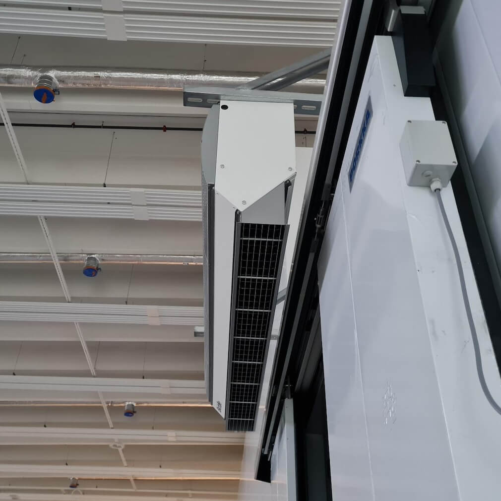 Biddle IsolAir2 ilmaverhokone kylmiössä