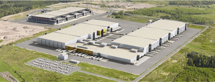 Ilmakuva S-ryhmän logistiikkakeskuksesta Sipoossa